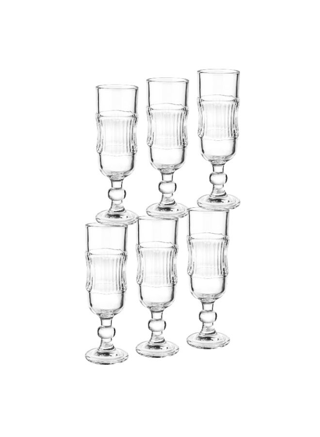 175 ml clear glass juice glasses set - Image 2