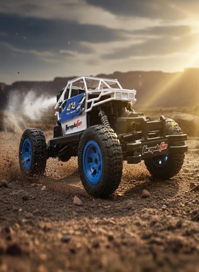 FormulaFun Duster 4x4 RC Car | 4WD Remote Control Car with LED Lights, Proportional Speed & Servo Steering | 2.4GHz Remote & App Control | Off-Road RC Toy for Kids (4+ Years) - Image 1
