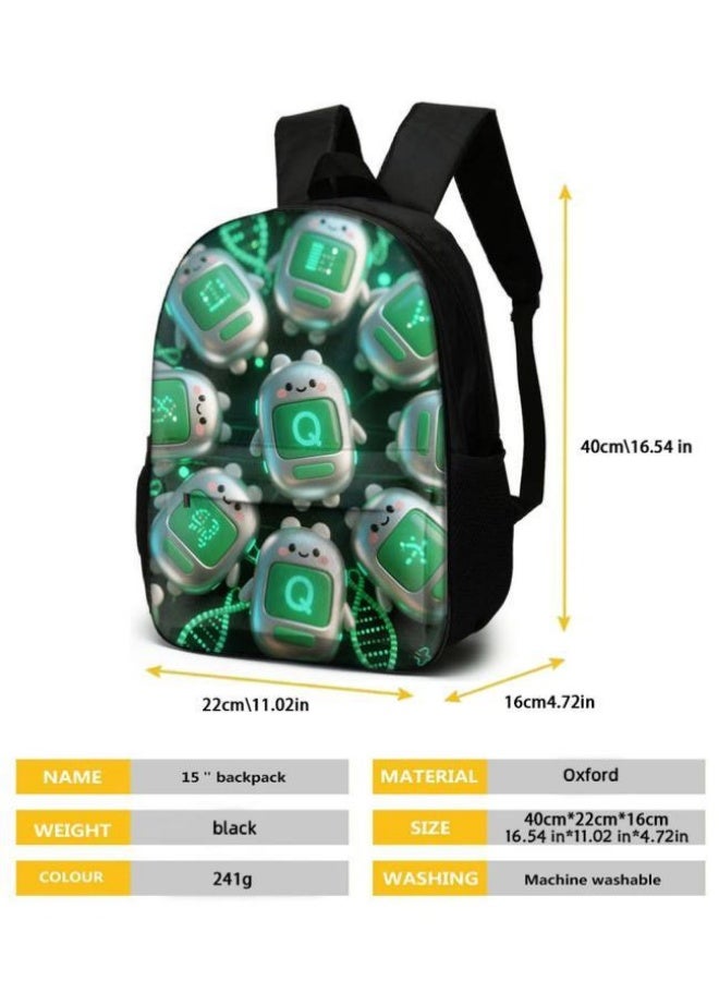 Bright Li Fire Unlock the new way of playing in fashion! Three-piece bag set, cartoon design to capture the hearts of children and teenagers (students, children, friends can be used for outings, mountain climbing, schooling, etc.)  - Image 5