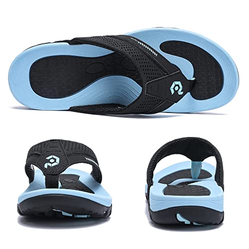 Pulltop Flip Flops for Men, Mens Thong Sandals Waterproof Shower Sandals Summer Outdoor Slippers Non Slip Beach Sandals for Men - Image 3
