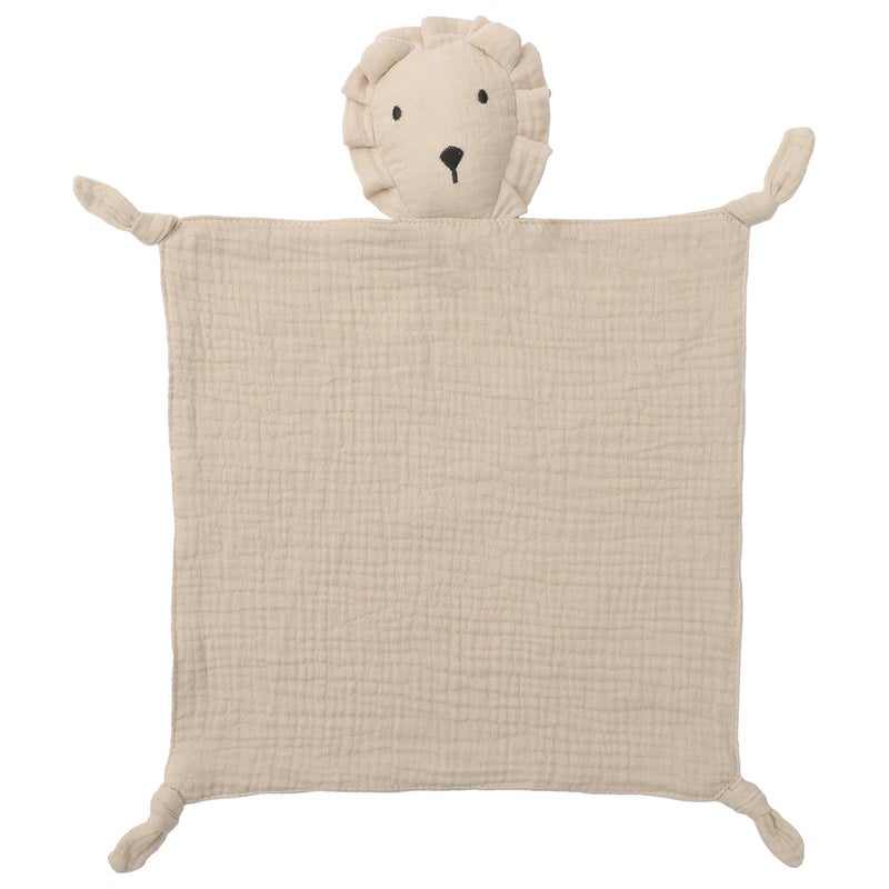Knirose Muslin Cotton Lion Loveys Soft  Breathable Newborn Security Blanket for Baby Boy Girl Gender Neutral Muslin Fabric for Comfortable Sleep  Play Ideal for Newborns Toddler - Image 1