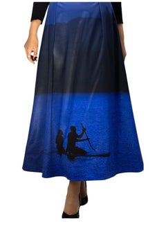 يونيك جرافي High waist Printed Skirt-Nature Skirt from UniqueGraphy  - Image 2