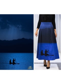 يونيك جرافي High waist Printed Skirt-Nature Skirt from UniqueGraphy  - Image 4