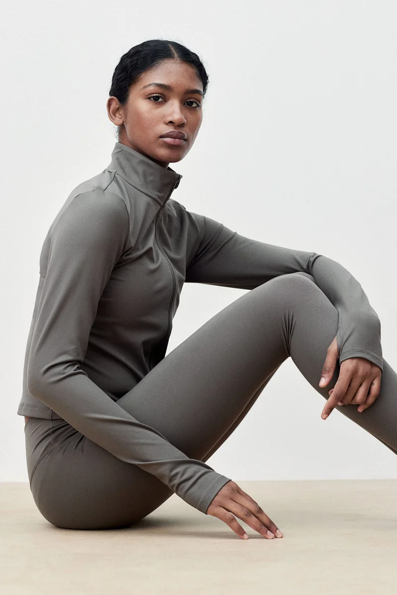 H&M SoftMove™ Zip-through sports jacket