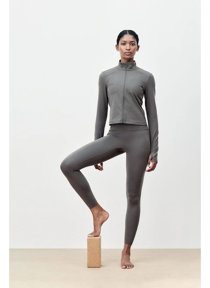H&M SoftMove™ Zip-through sports jacket
