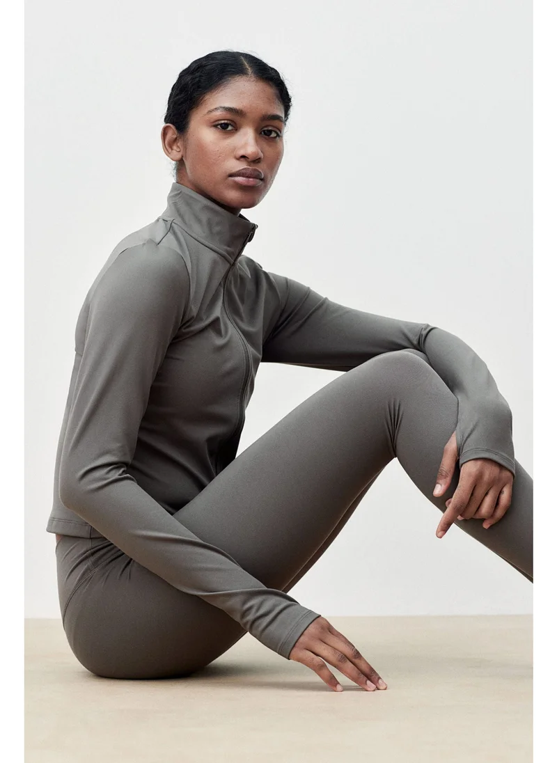 H&M SoftMove™ Zip-through sports jacket