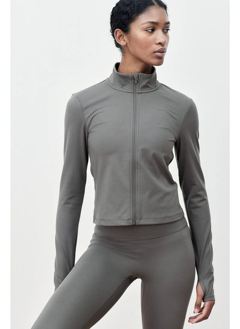 H&M SoftMove™ Zip-through sports jacket