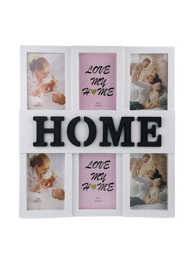 Decorhills Photo Collage Frame for Wall & Tabletop, 6 Image Picture Display, Family Photo Frame Set, Home Décor Frame for Living Room, Wall Hanging, Shelf, Mantle & Gifting - Image 2