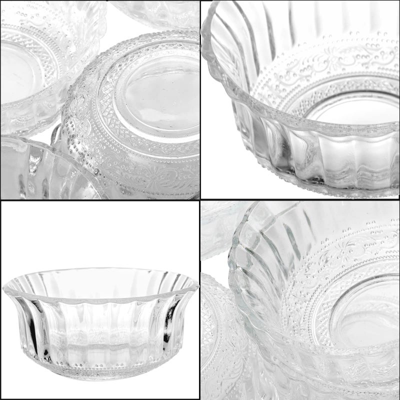 Frcctre 16 Pack 4 Inch Glass Bowls  8.5 Oz Mini Glass Prep Bowls Salad Bowls Dessert Bowls Candy Bowl Serving Bowls for Kitchen Prep  Dessert  Dips  Candy  Nuts  Snack - Dishwasher Safe - Image 3