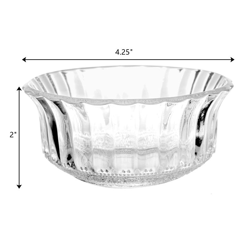 Frcctre 16 Pack 4 Inch Glass Bowls  8.5 Oz Mini Glass Prep Bowls Salad Bowls Dessert Bowls Candy Bowl Serving Bowls for Kitchen Prep  Dessert  Dips  Candy  Nuts  Snack - Dishwasher Safe - Image 2