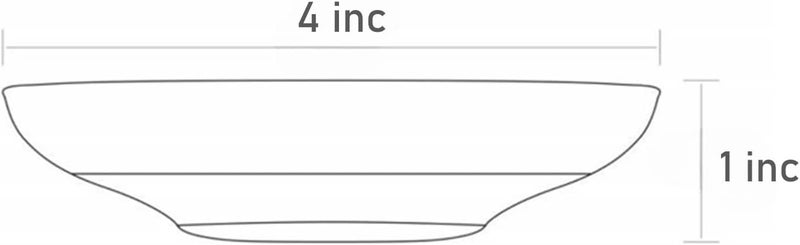 Ums Round Turkish Small Glass Plates Set 4 Inch  6 Pieces Round Glass Saucers Set for Coffee Tea Snack Sauce and Appetizer - Image 5