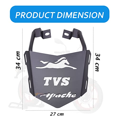 ASRYD Heavy Metal TVS Apache Back Rack Seat Extender Expedition Carrier for TVS RTR Apache 160 180 200 - Image 5