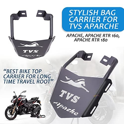 ASRYD Heavy Metal TVS Apache Back Rack Seat Extender Expedition Carrier for TVS RTR Apache 160 180 200 - Image 4