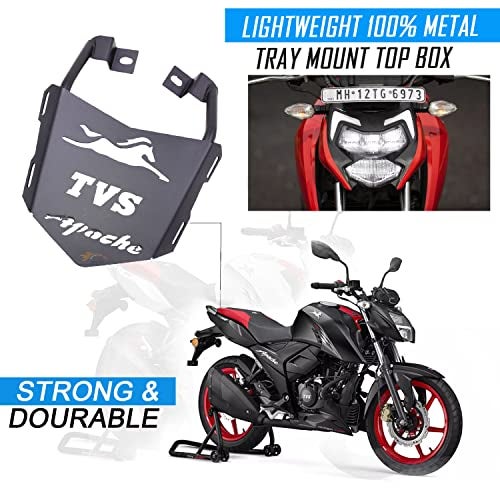 ASRYD Heavy Metal TVS Apache Back Rack Seat Extender Expedition Carrier for TVS RTR Apache 160 180 200 - Image 2