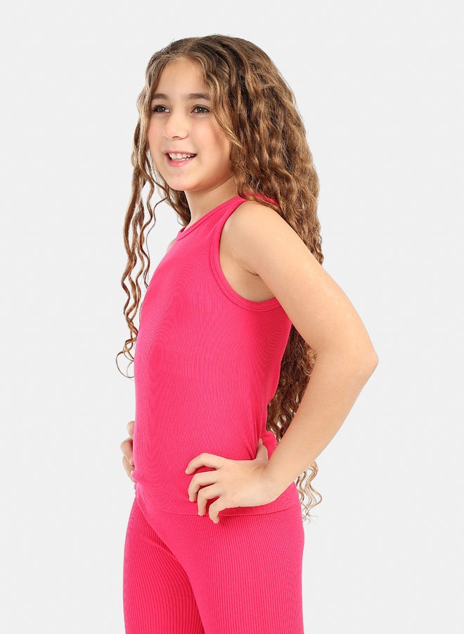 Carina Girly Ribbed Tank Top - Image 2