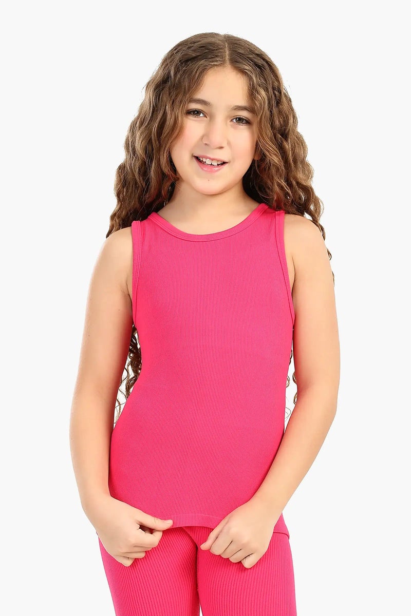 Carina Girly Ribbed Tank Top - Image 1