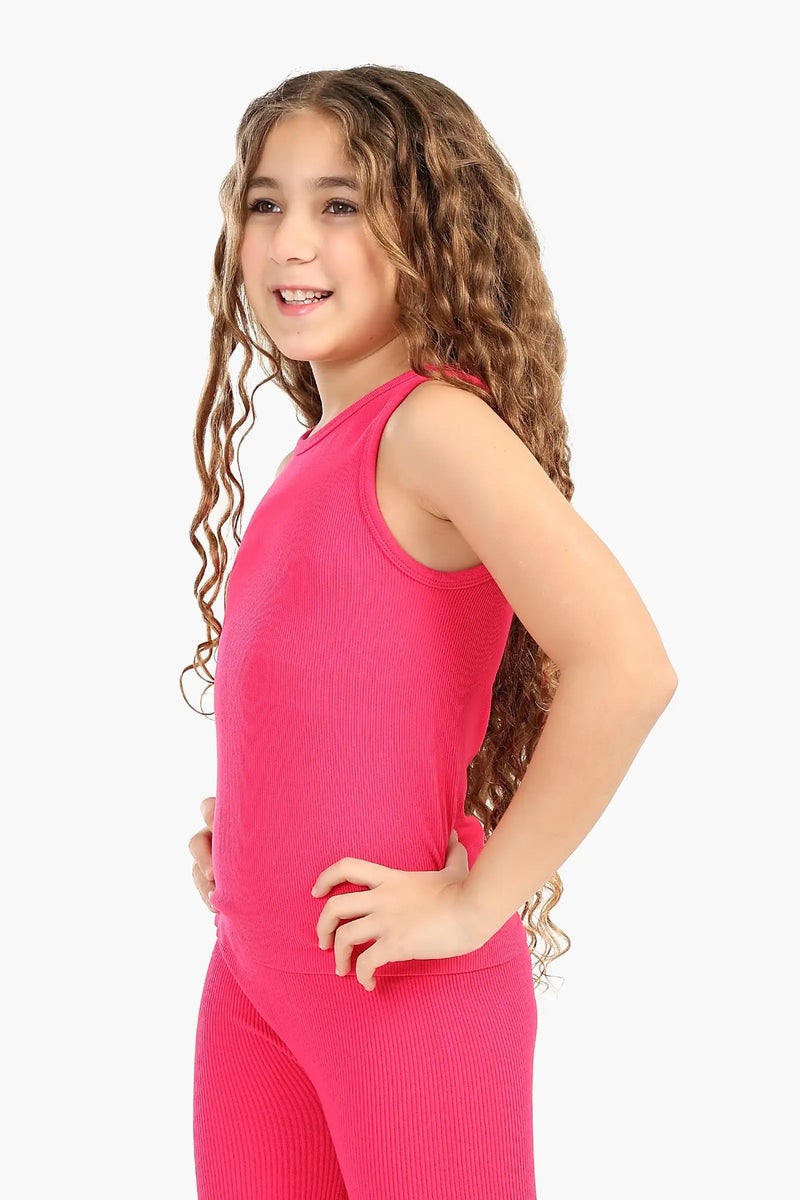 Carina Girly Ribbed Tank Top - Image 2