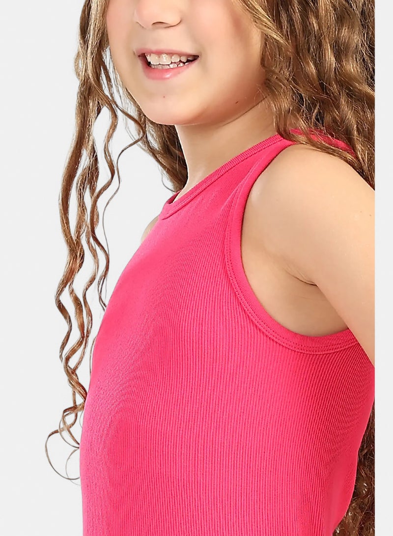 Carina Girly Ribbed Tank Top - Image 4