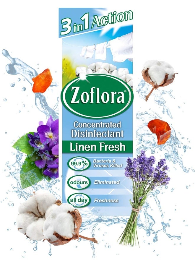 زوفلورا Multi-Purpose Concentrated Disinfectant Linen Fresh None - Image 1