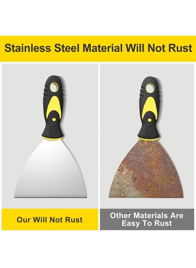 هومستر 5Pcs Putty Knife, Set, 1" 2" 3" 4" 5" Scraper, Spackle Knife, Paint Scraper, Scraper Tool, No Rusting, Perfect For Repairing Drywall, Removing Wallpaper, Mud, Plaster Scraping - Image 3