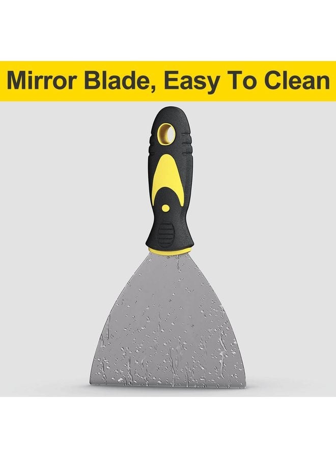 هومستر 5Pcs Putty Knife, Set, 1" 2" 3" 4" 5" Scraper, Spackle Knife, Paint Scraper, Scraper Tool, No Rusting, Perfect For Repairing Drywall, Removing Wallpaper, Mud, Plaster Scraping - Image 5