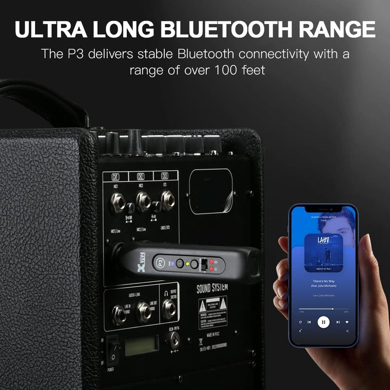 Xvive P3D Bluetooth XLR Receiver Pair for Audio Mixer, Active PA, DJ Systems - Image 2