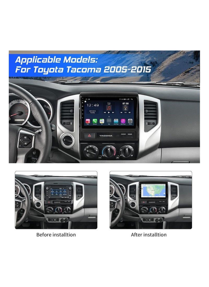 SHEZA STAR Android Car Stereo for Toyota Tacoma 2005 2006 2007 2008 2009 2010 2011 2012 2013 1GB RAM 32GB ROM 9 Inch Support Apple Carplay, MirrorLink WiFi BT, IPS Touch Screen with AHD Camera Included  - Image 2