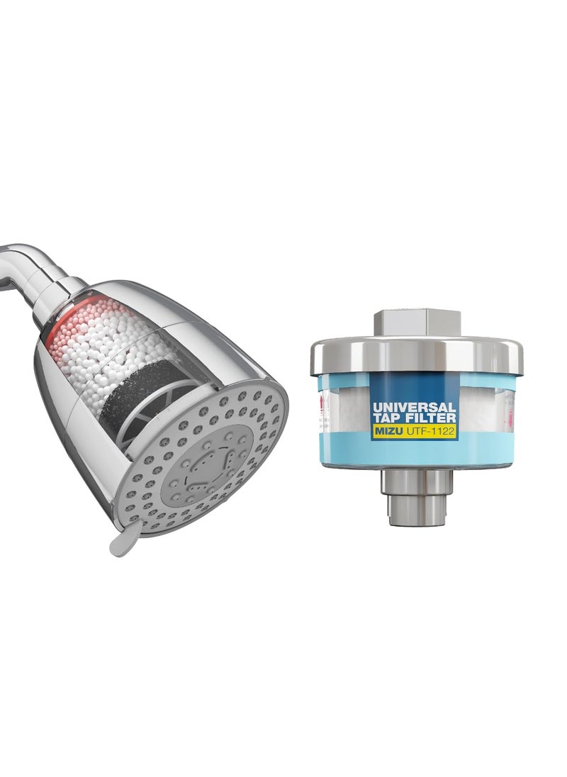 WaterScience WaterScience MultiFlow Shower Filter for BorewellTanker water Kitchen Tap Filter for Mud Sediments Cleo 419MIZU  - Image 1