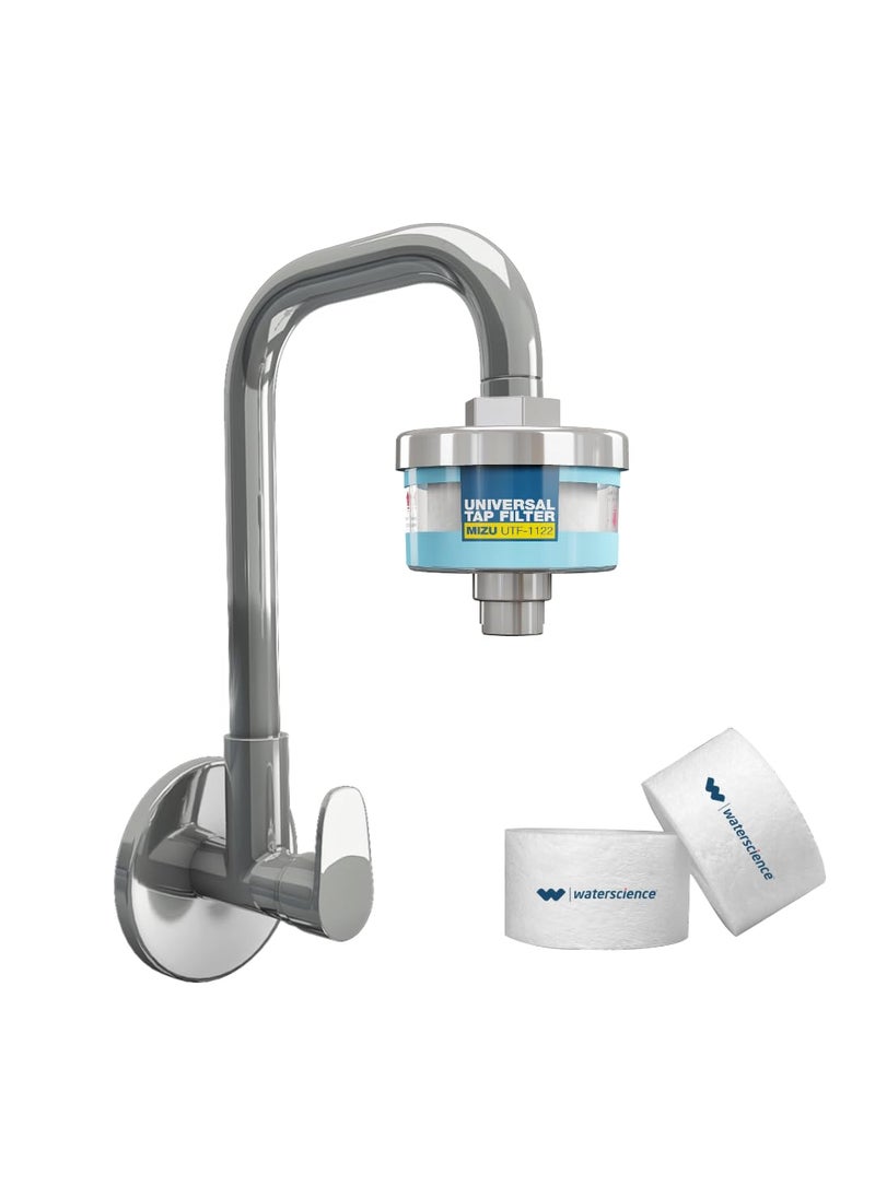 WaterScience WaterScience MultiFlow Shower Filter for BorewellTanker water Kitchen Tap Filter for Mud Sediments Cleo 419MIZU  - Image 4