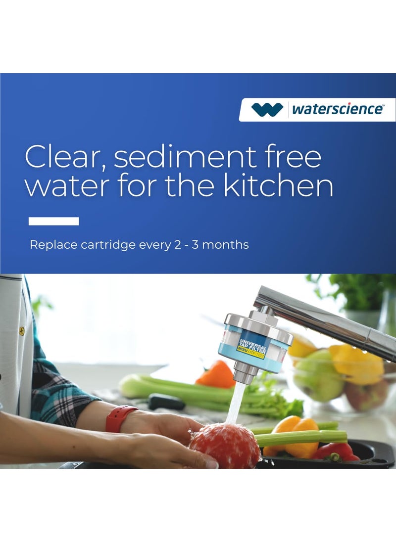 WaterScience WaterScience MultiFlow Shower Filter for BorewellTanker water Kitchen Tap Filter for Mud Sediments Cleo 419MIZU  - Image 5