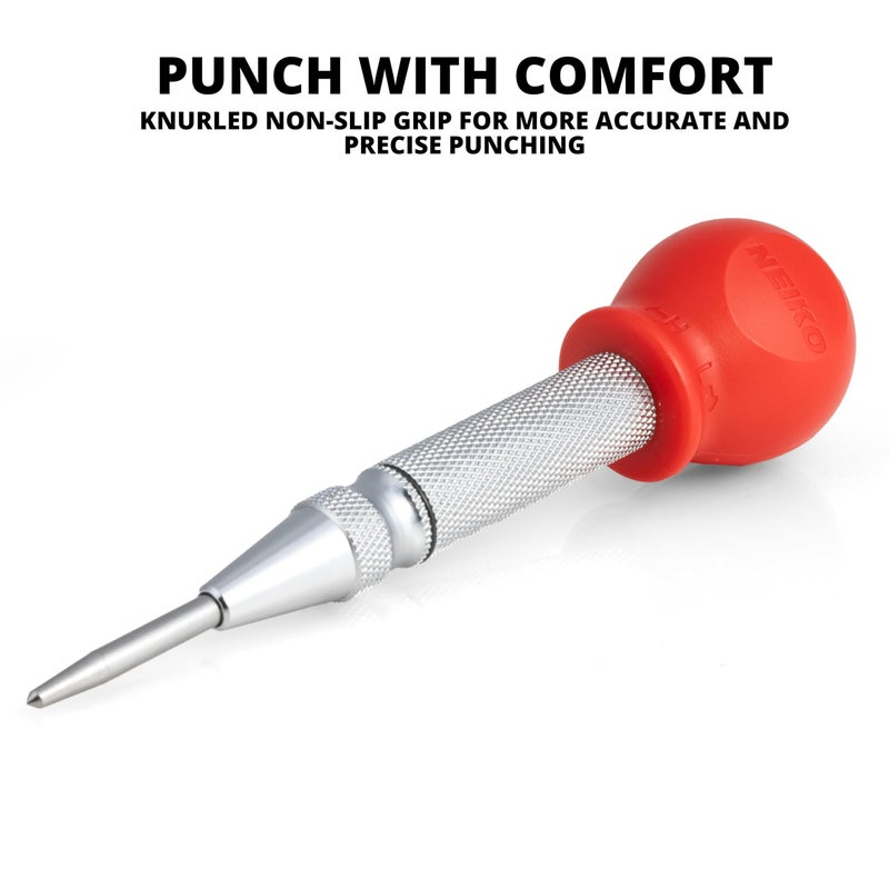 NEIKO 02638A 5-Inch Automatic Center Punch for Metal, Adjustable Impact Spring Loaded Center Punch Tool, Spring Punch, Center Punch Spring Loaded, Auto Center Punch - Image 5