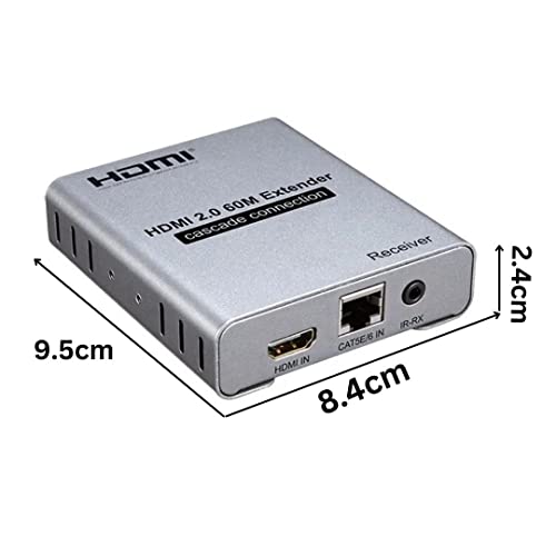 COOLCOLD HDMI Extender 120m Cascade Connection HDMI Cat RJ45 LAN Ethernet Cables IR Transmitter Receiver. Compatible with ‎PS4, DVD Player, PC to TV, TV Box - Image 3