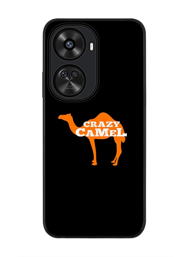 Stylizedd Rugged Black edge case for Huawei nova 12 SE / Huawei nova 11 SE 4G, Slim fit Case Flexible Rubber Edges Anti Drop TPU Gel Thin Cover - Crazy Camel - Image 1