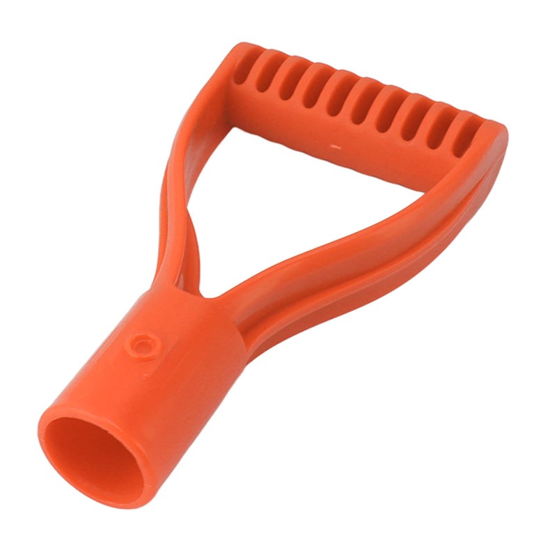 Orange Plastic Spade Shovel Handle Replacement 32mm Inner Diameter D Grip for Snow Digging Raking - Image 2