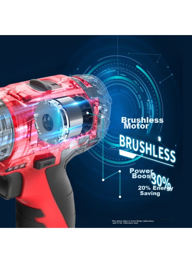 KEN Ruiqi Rare Earth Lithium Drill, Brushless Q12bl-2, Cordless Drill, 12v, Household Screwdriver, Home Improvement Tool - Image 2