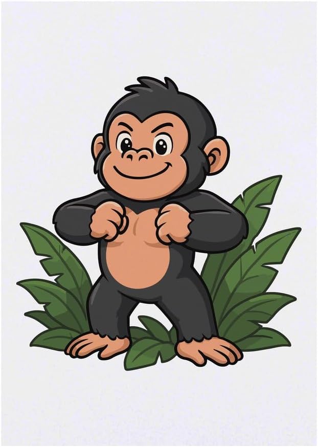 Azeeda Proud Baby Gorilla Temporary Tattoo Water Resistant SkinSafe NonToxic Transfer TO00090591