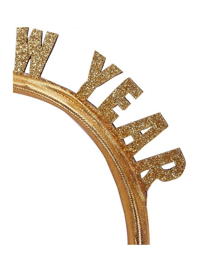 إسكدنيا طقم مُكون من 5 قطع من ربطات رأس بتصميم مطبوع عليه عبارة Happy New Year - Image 2