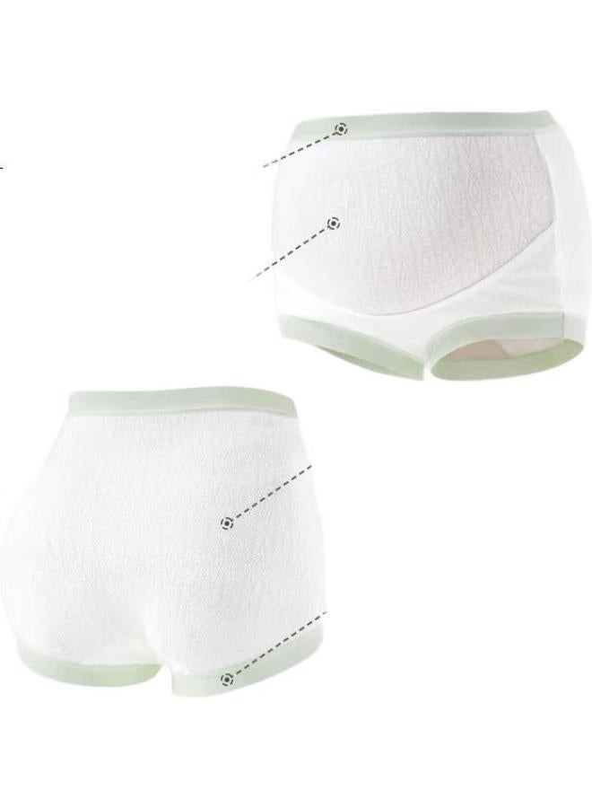 Lovebox Aibaoshi Maternity Underwear, High-Waist, Pure Cotton, Antibacterial Crotch, Belly Support Panties, For Mid And Late Pregnancy, 3-Pack, Xxl Size, M429 - Image 3