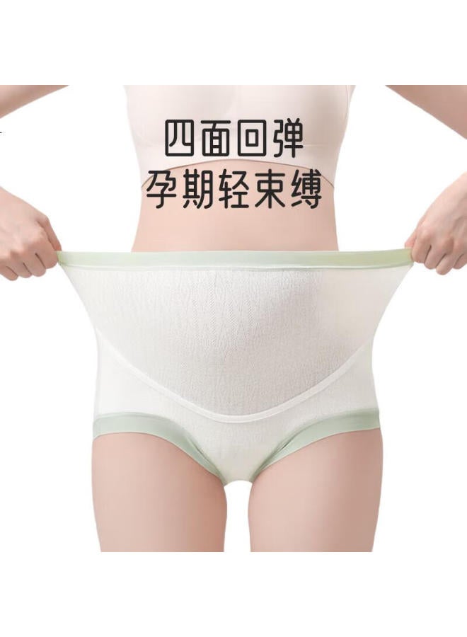 Lovebox Aibaoshi Maternity Underwear, High-Waist, Pure Cotton, Antibacterial Crotch, Belly Support Panties, For Mid And Late Pregnancy, 3-Pack, Xxl Size, M429 - Image 2