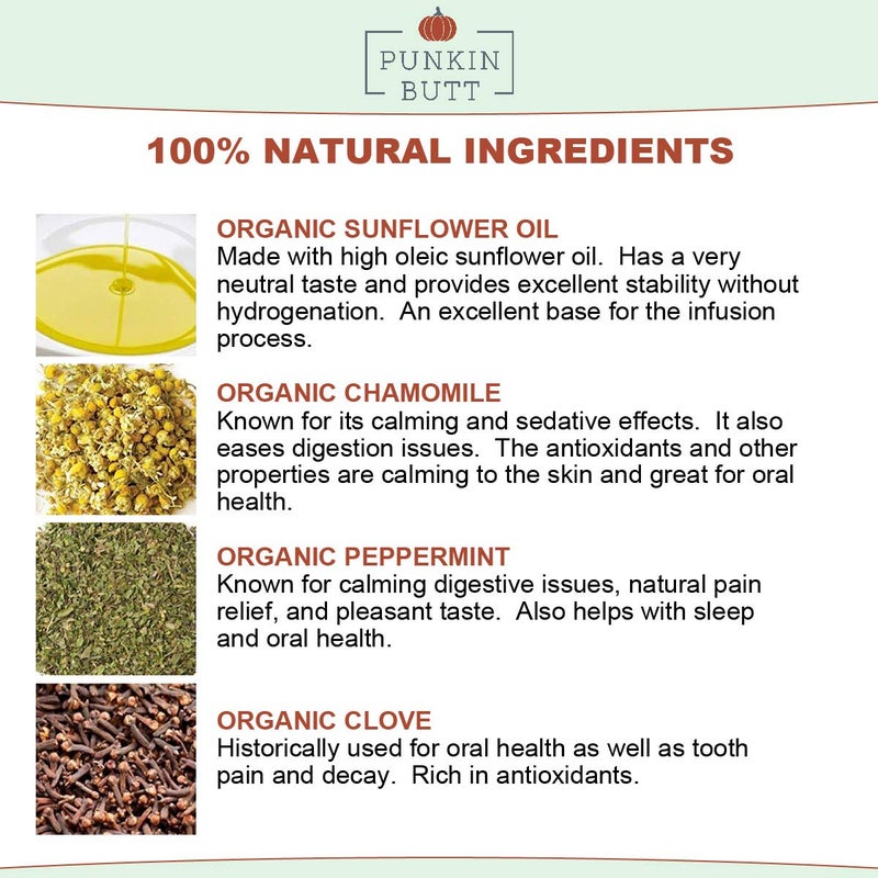 Punkin Butt Teething Oil - 2 oz - 100% Natural, for Babies - Proprietary Blend Includes Chamomile, Sunflower, Peppermint, and Clove - Baby Teething Relief with No Added Chemicals (2 Ounce) - Image 5