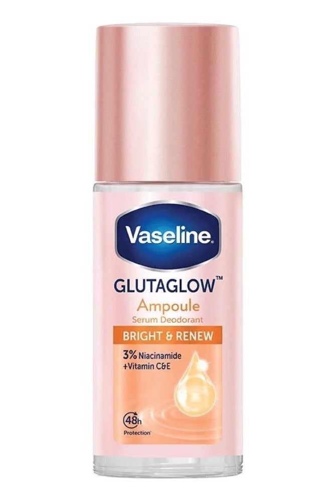 فازلين أمبولة سيروم مزيل للعرق من جلوتاجلو برايت آند رينيو 45 مل