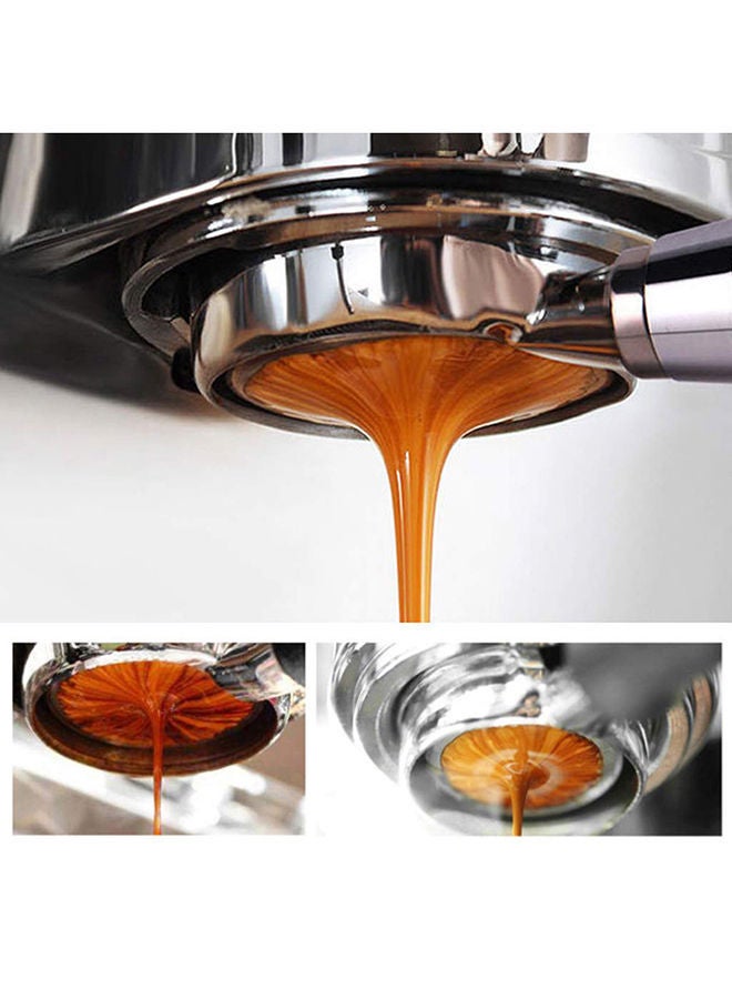 NIBEMINENT Stainless Steel Coffee Bottomless Portafilter Brown/Silver 54mm - Image 3