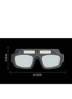 Generic Solar Energy Auto Darkening Welding Safety Goggles Anti UV Weld Professional Glasses, Black/Blue, 17 x 7.5 x 6cm  - Image 5