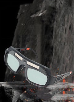 Generic Solar Energy Auto Darkening Welding Safety Goggles Anti UV Weld Professional Glasses, Black/Blue, 17 x 7.5 x 6cm  - Image 2