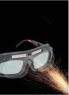 Generic Solar Energy Auto Darkening Welding Safety Goggles Anti UV Weld Professional Glasses, Black/Blue, 17 x 7.5 x 6cm  - Image 3