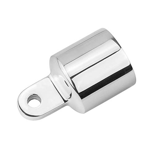 Amadget 2 PCS Bimini Top Caps Tube, Eye End Top Fitting Marine 316 Stainless Steel Bimini Canopy Hardware, Inside Dia 7/8" - Image 3