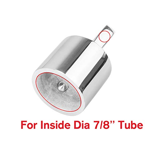 Amadget 2 PCS Bimini Top Caps Tube, Eye End Top Fitting Marine 316 Stainless Steel Bimini Canopy Hardware, Inside Dia 7/8" - Image 2