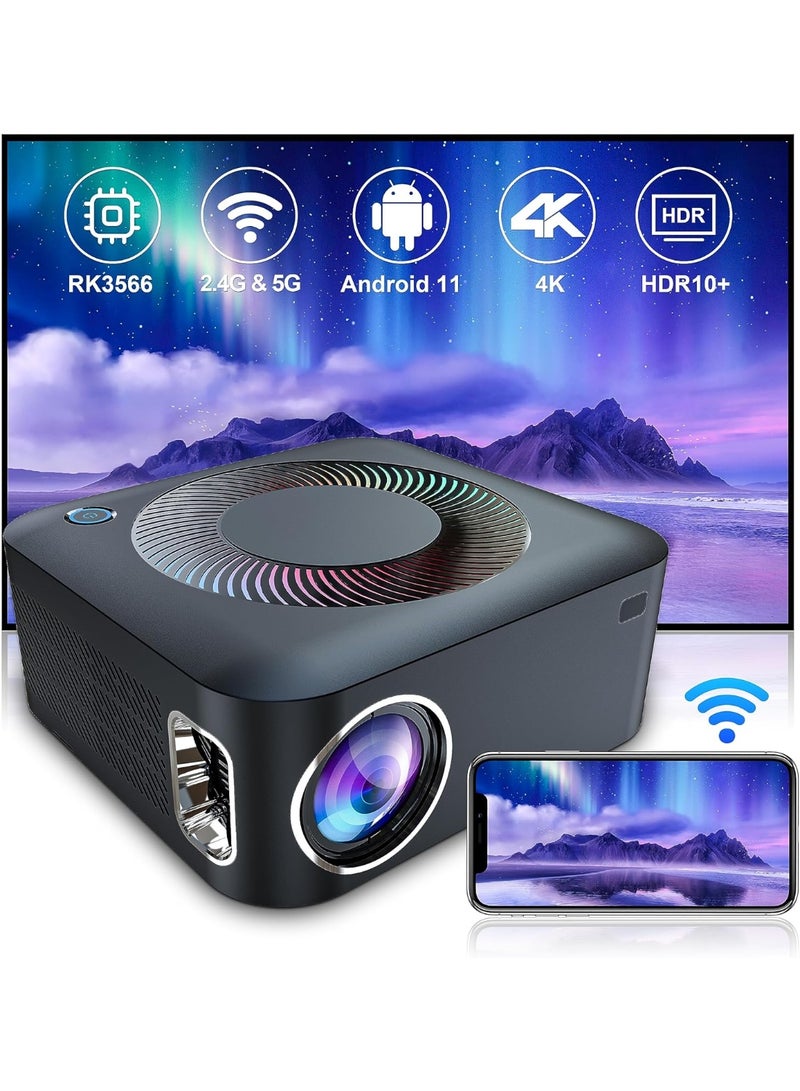 Retractable Stand Portable Projector Full HD 1080P Supported  Compatible with HDMI,USB,AV,Laptop,Smartphone - Image 1