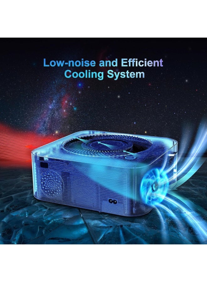 Retractable Stand Portable Projector Full HD 1080P Supported  Compatible with HDMI,USB,AV,Laptop,Smartphone - Image 4