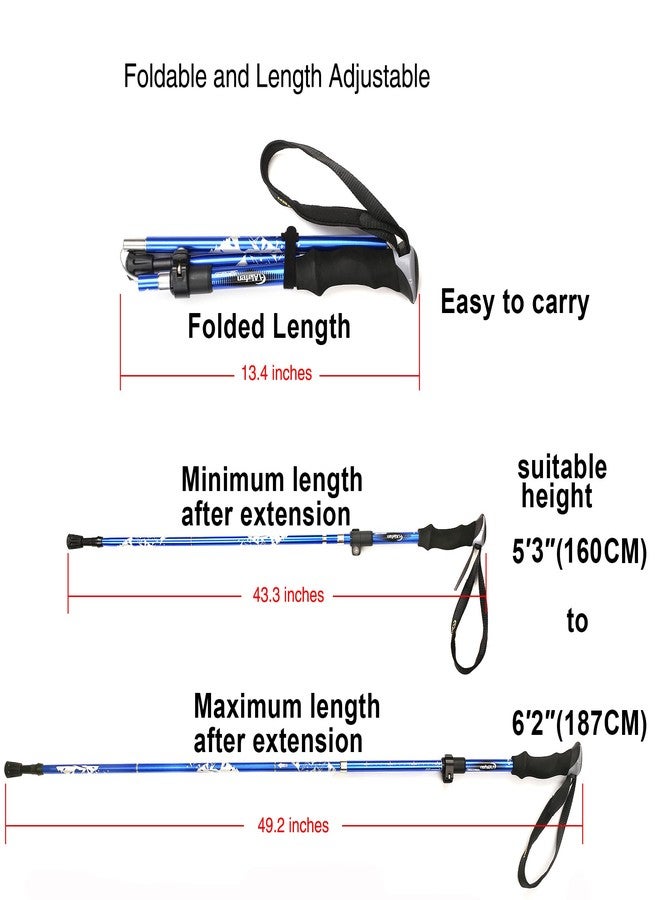 A ALAFEN Aluminum Collapsible Ultralight Travel Trekking Hiking Pole for Men and Women (Fits 5'3" - 6'2", Single Pole) - Image 3